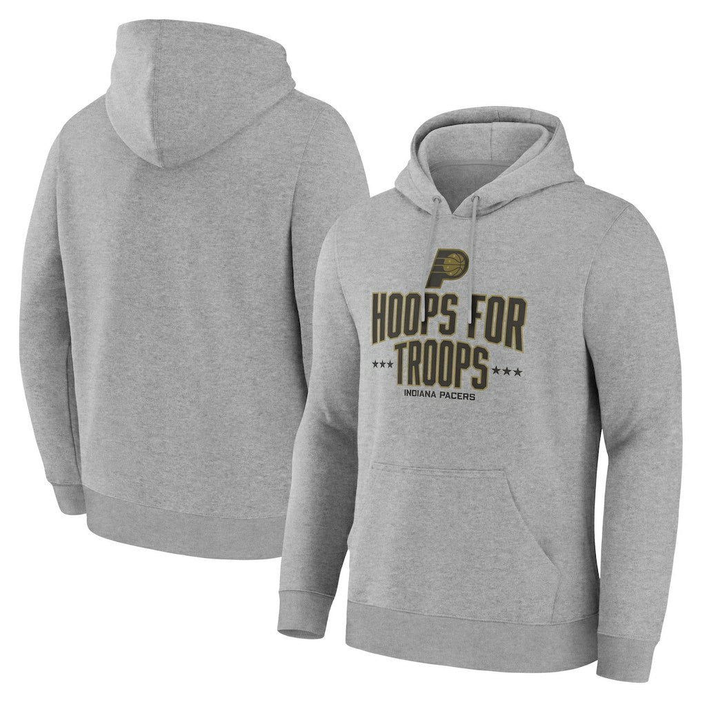 NBA - Indiana Pacers Hoops For Troops Hoodie - Gray