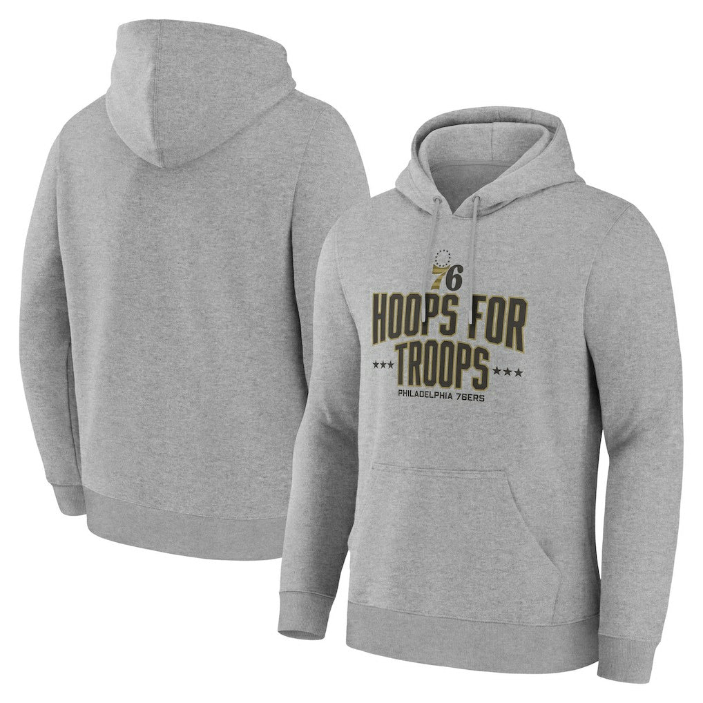 NBA - Philadelphia 76ers Hoops For Troops Hoodie - Gray