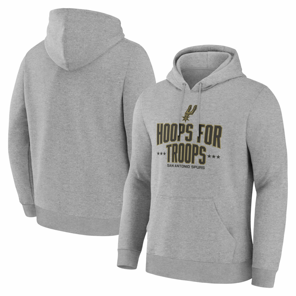 NBA - San Antonio Spurs Hoops For Troops Hoodie - Gray