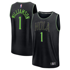 Fanatics - Zion Williamson New Orleans Pelicans 2025/26 City Edition Fast Break Jersey - Black
