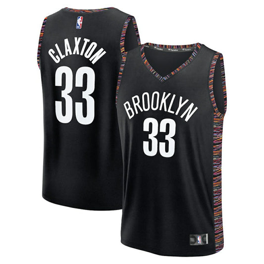 Nic Claxton Brooklyn Nets Youth 2025/26 City Edition Fastbreak Jersey - Black | NBA Jerseys