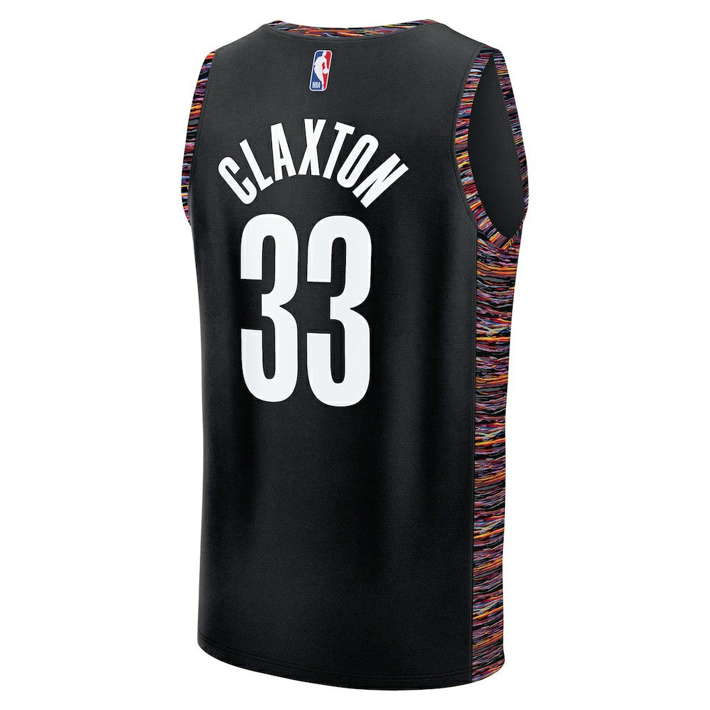 Fanatics - Nic Claxton Brooklyn Nets Youth 2025/26 City Edition Fastbreak Jersey - Black
