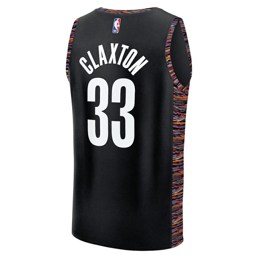 Fanatics - Nic Claxton Brooklyn Nets Youth 2025/26 City Edition Fastbreak Jersey - Black