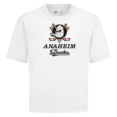 Anaheim Ducks - Levelwear Team Surge Luxe Signature Knit T-Shirt White