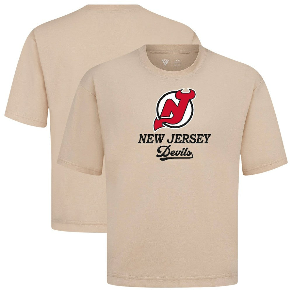 New Jersey Devils - Levelwear Team Surge Luxe Signature Knit T-Shirt Khaki