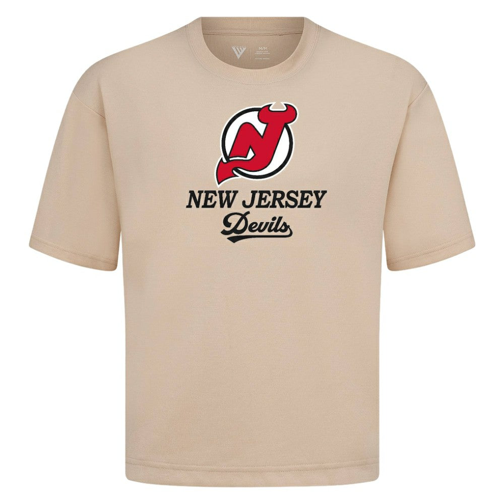 New Jersey Devils - Levelwear Team Surge Luxe Signature Knit T-Shirt Khaki