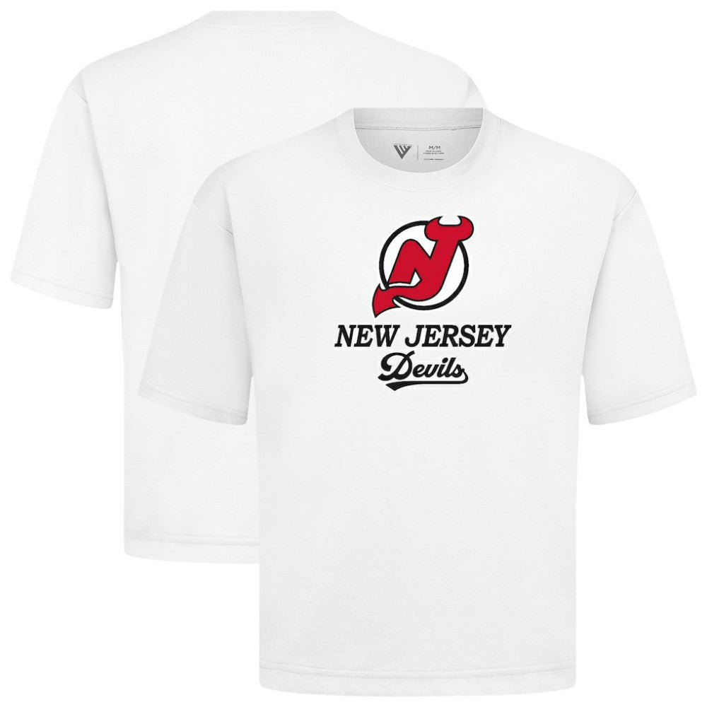 New Jersey Devils - Levelwear Team Surge Luxe Signature Knit T-Shirt White