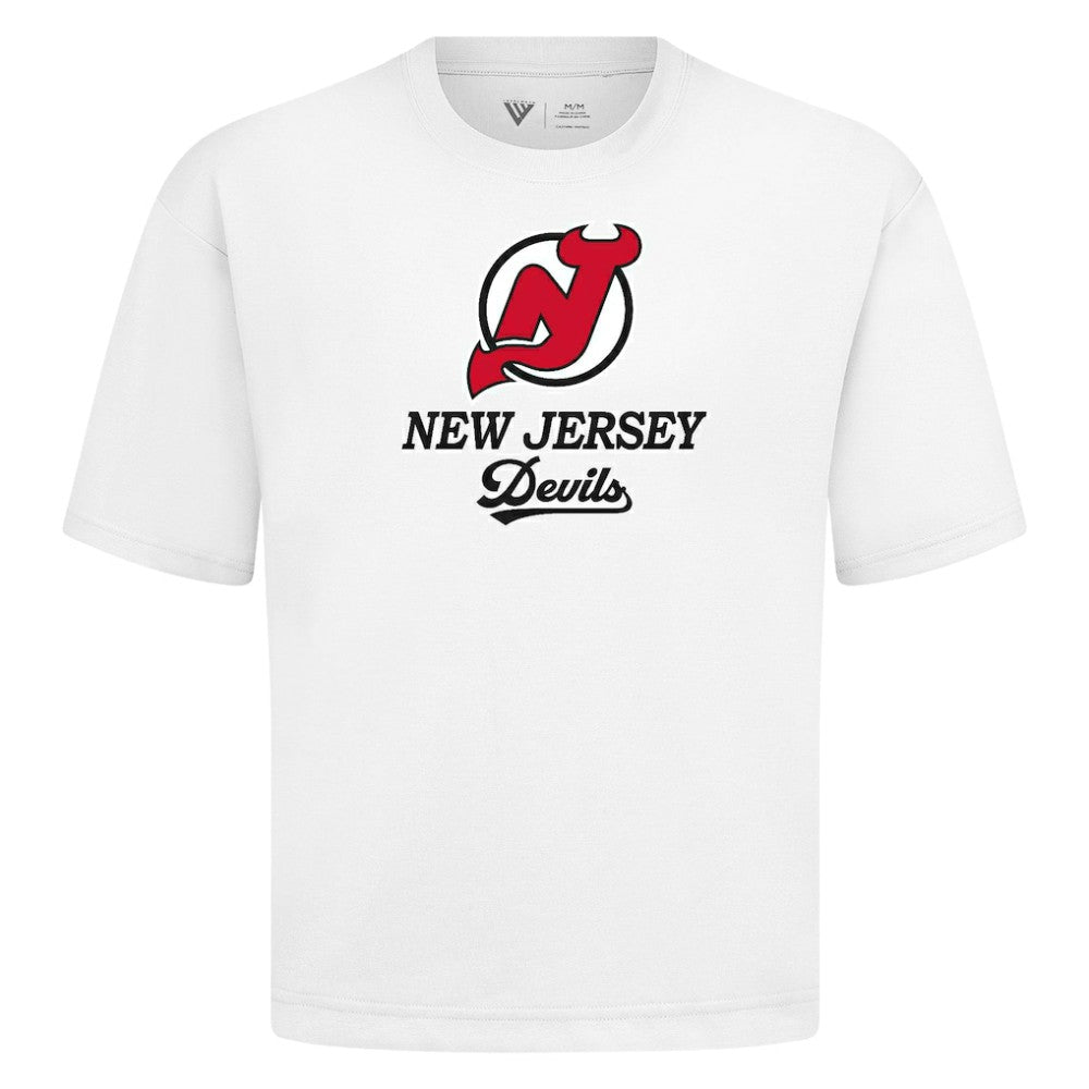 New Jersey Devils - Levelwear Team Surge Luxe Signature Knit T-Shirt White