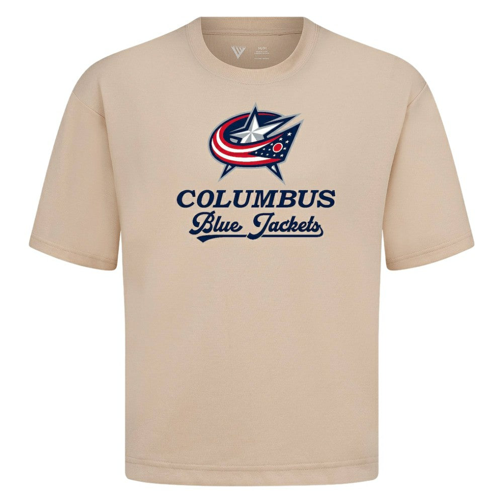 Columbus Blue Jackets - Levelwear Team Surge Luxe Signature Knit T-Shirt Khaki