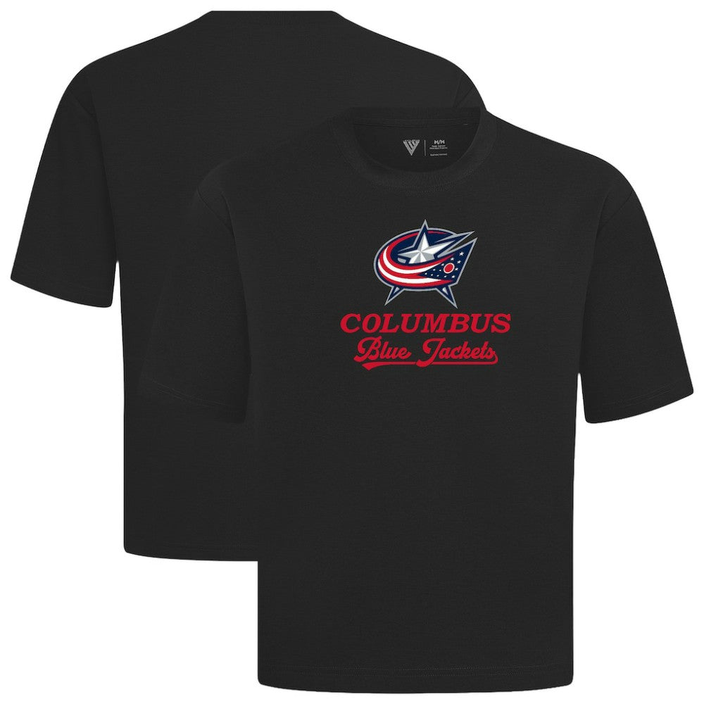 Columbus Blue Jackets - Levelwear Team Surge Luxe Signature Knit T-Shirt Black