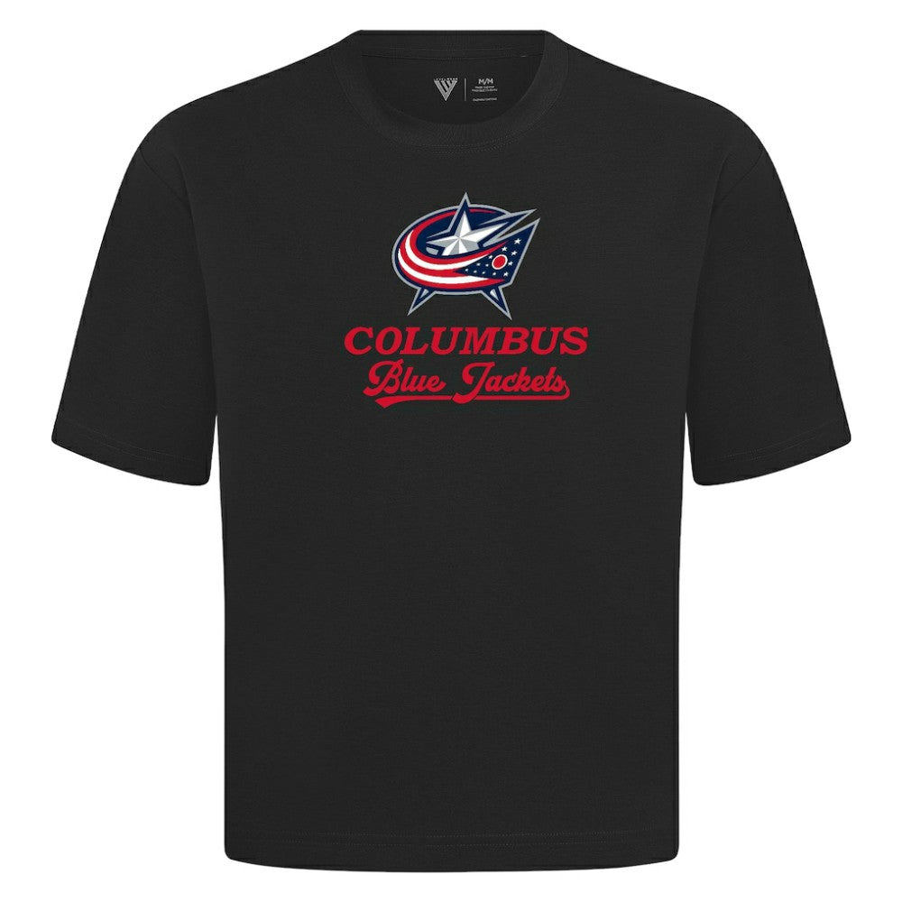 Columbus Blue Jackets - Levelwear Team Surge Luxe Signature Knit T-Shirt Black