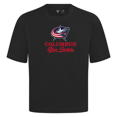 Columbus Blue Jackets - Levelwear Team Surge Luxe Signature Knit T-Shirt Black