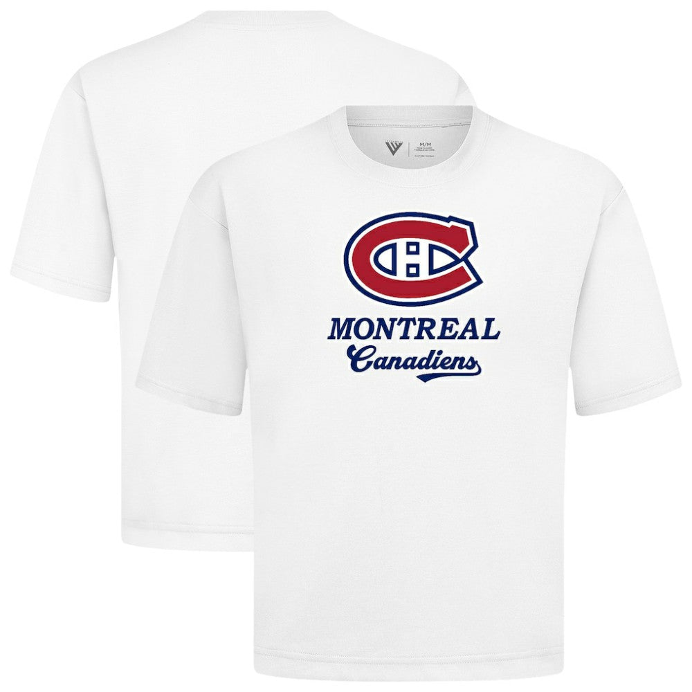 Montreal Canadiens - Levelwear Team Surge Luxe Signature Knit T-Shirt White
