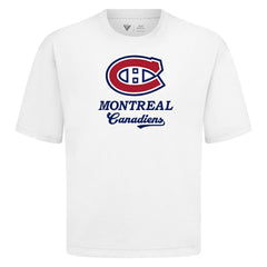 Montreal Canadiens - Levelwear Team Surge Luxe Signature Knit T-Shirt White