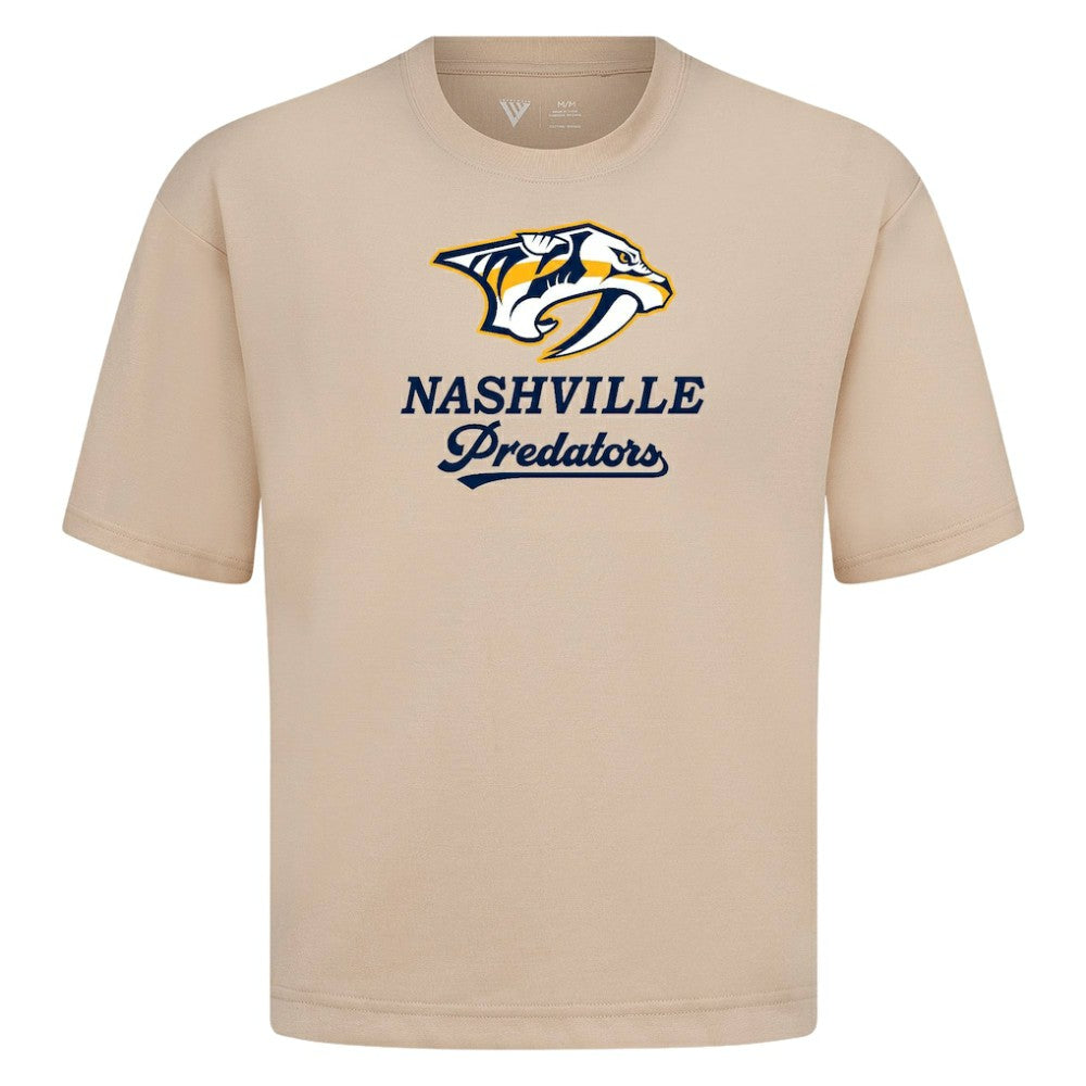 Nashville Predators - Levelwear Team Surge Luxe Signature Knit T-Shirt Khaki