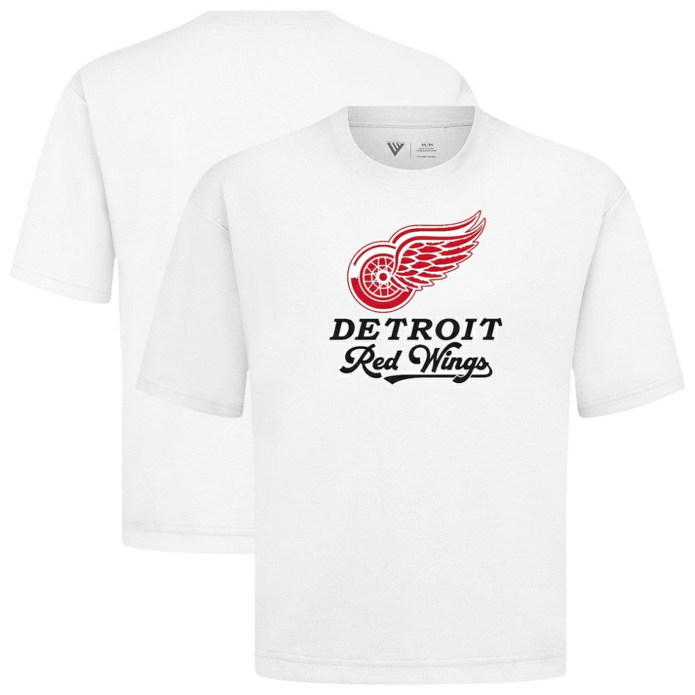 Detroit Red Wings - Levelwear Team Surge Luxe Signature Knit T-Shirt White