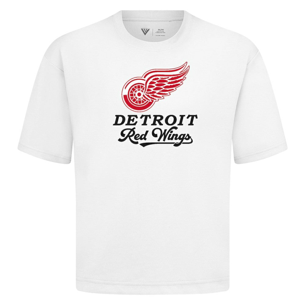 Detroit Red Wings - Levelwear Team Surge Luxe Signature Knit T-Shirt White