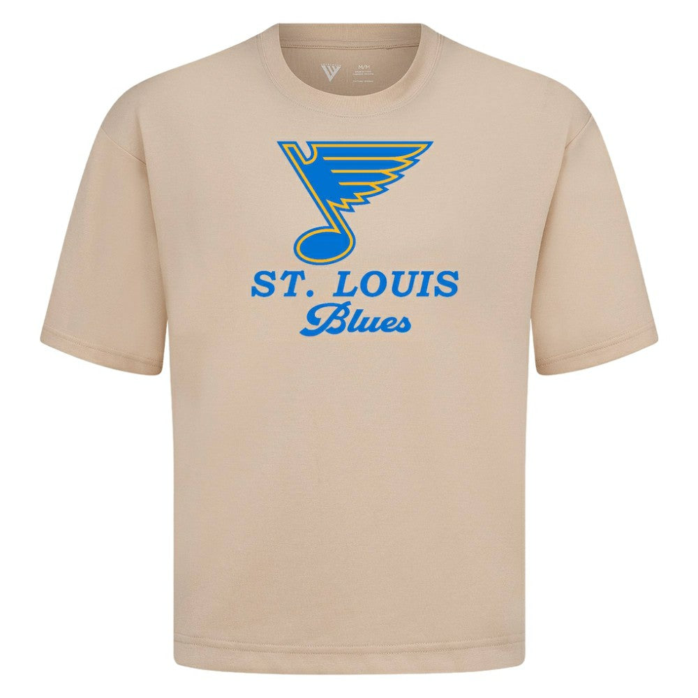 St. Louis Blues - Levelwear Team Surge Luxe Signature Knit T-Shirt Khaki