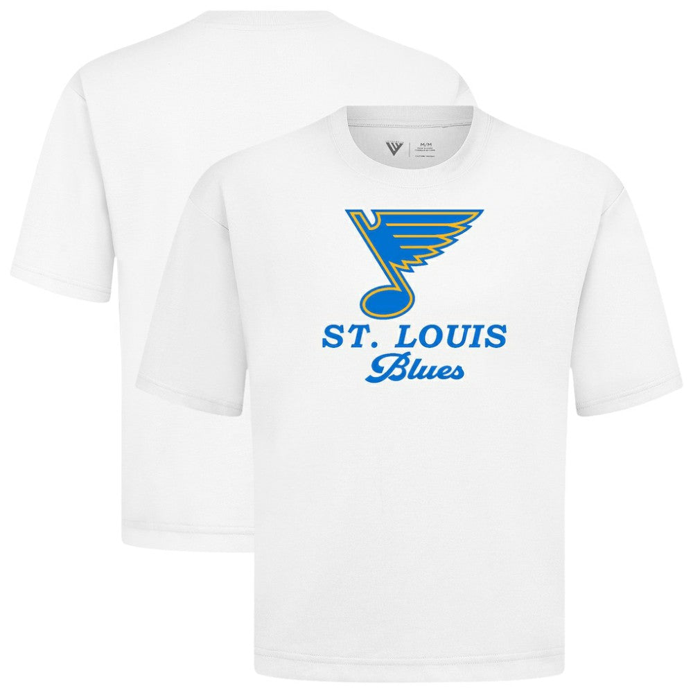 St. Louis Blues - Levelwear Team Surge Luxe Signature Knit T-Shirt White