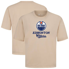 Edmonton Oilers - Levelwear Team Surge Luxe Signature Knit T-Shirt Khaki