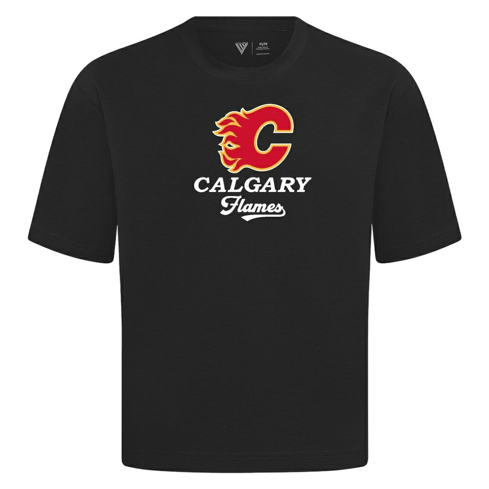 Calgary Flames - Levelwear Team Surge Luxe Signature Knit T-Shirt Black