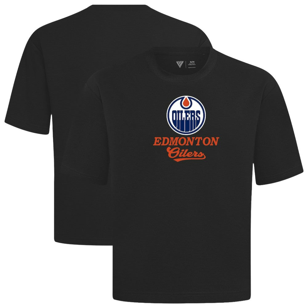Edmonton Oilers - Levelwear Team Surge Luxe Signature Knit T-Shirt Black