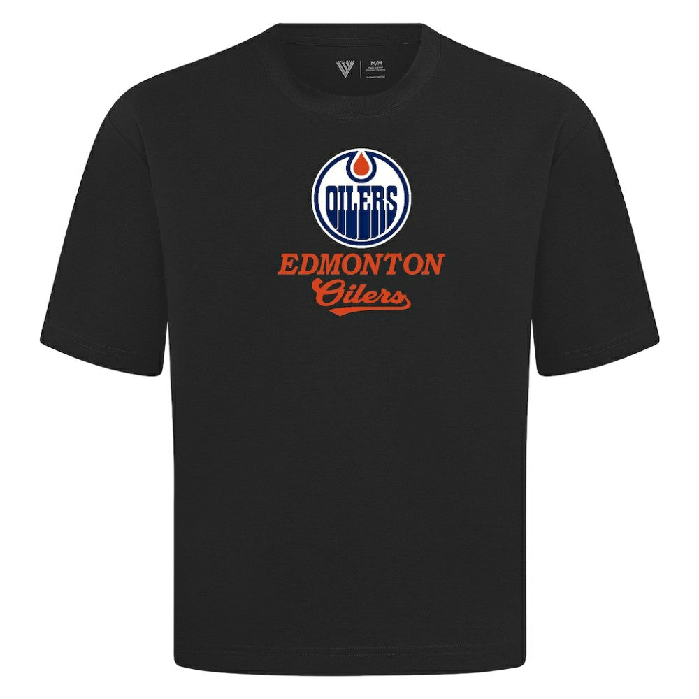 Edmonton Oilers - Levelwear Team Surge Luxe Signature Knit T-Shirt Black