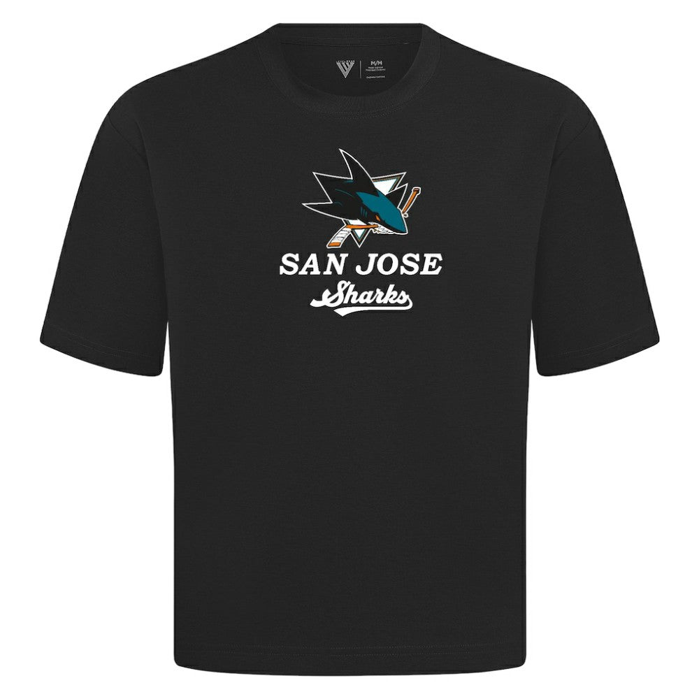 San Jose Sharks - Levelwear Team Surge Luxe Signature Knit T-Shirt Black