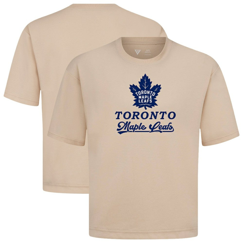 Toronto Maple Leafs - Levelwear Team Surge Luxe Signature Knit T-Shirt Khaki