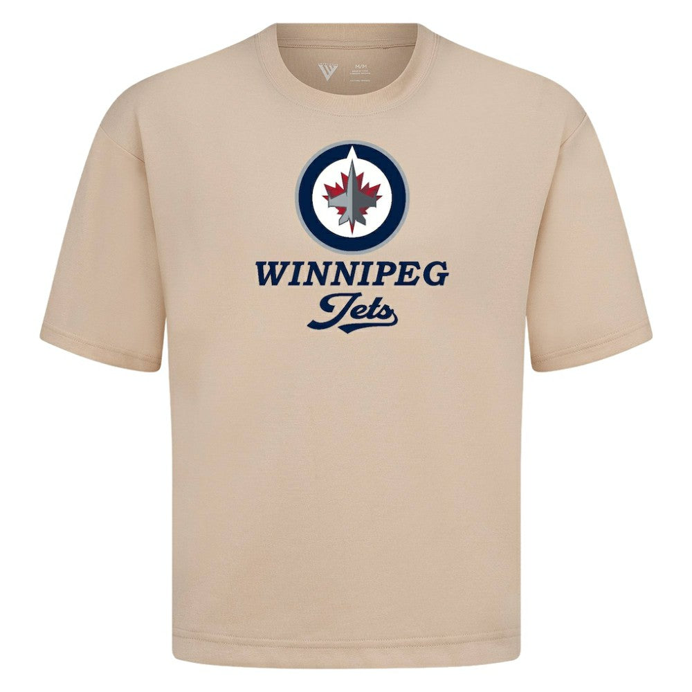Winnipeg Jets - Levelwear Team Surge Luxe Signature Knit T-Shirt Khaki