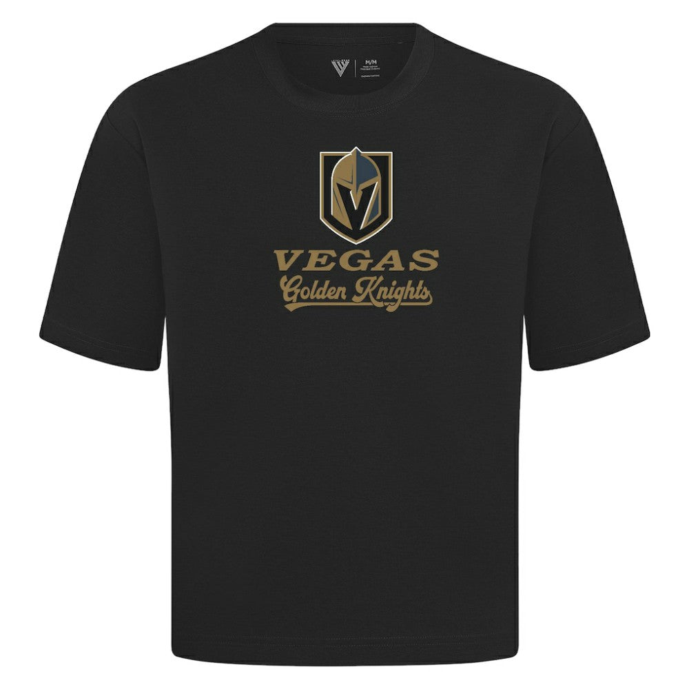 Vegas Golden Knights Levelwear Team Surge Luxe Signature Knit T-Shirt Black