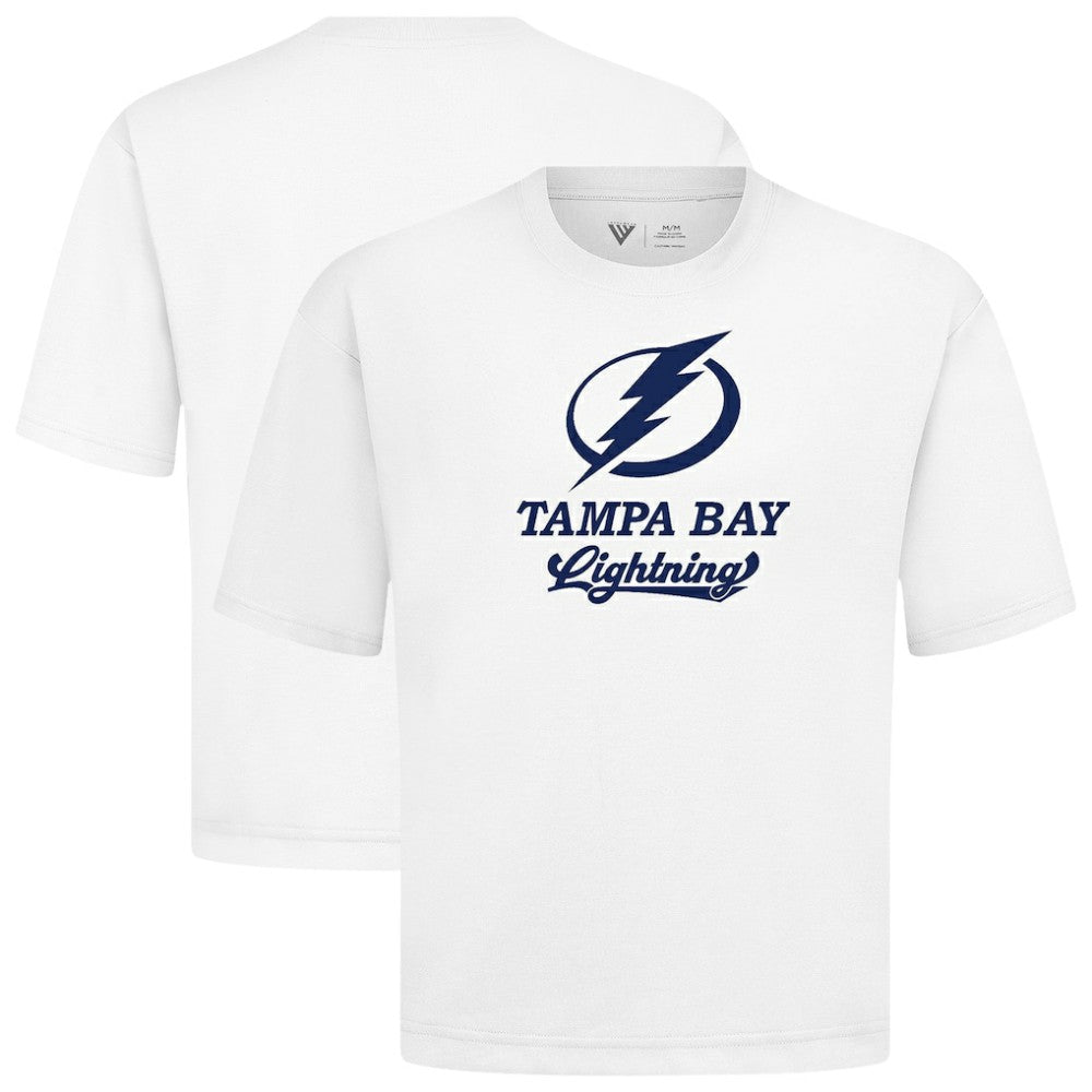 Tampa Bay Lightning - Levelwear Team Surge Luxe Signature Knit T-Shirt White