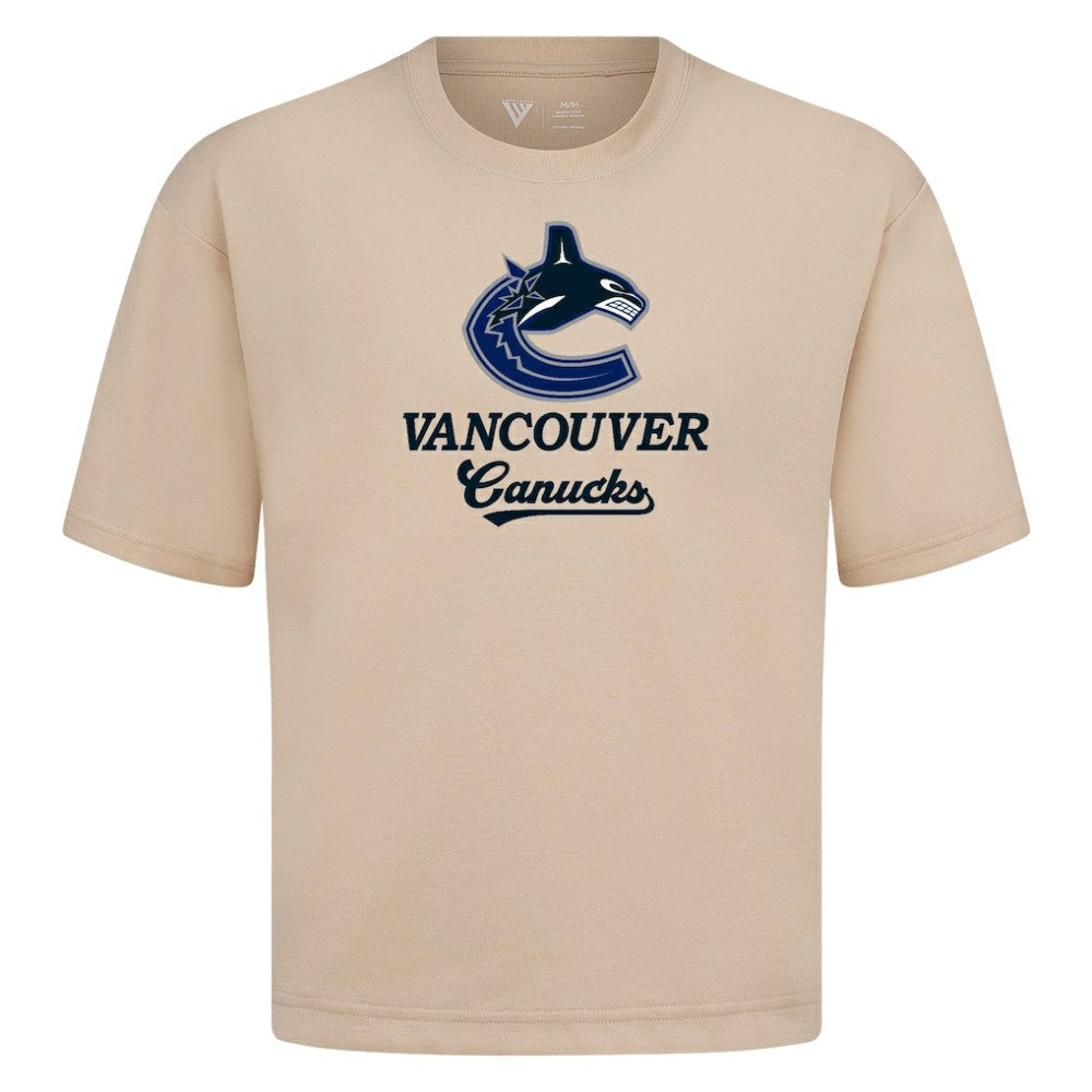 Vancouver Canucks - Levelwear Team Surge Luxe Signature Knit T-Shirt Khaki