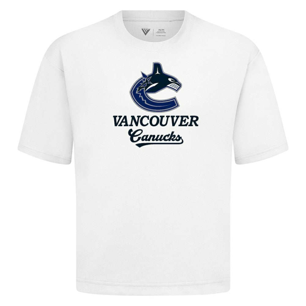 Vancouver Canucks - Levelwear Team Surge Luxe Signature Knit T-Shirt White