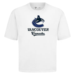 Vancouver Canucks - Levelwear Team Surge Luxe Signature Knit T-Shirt White