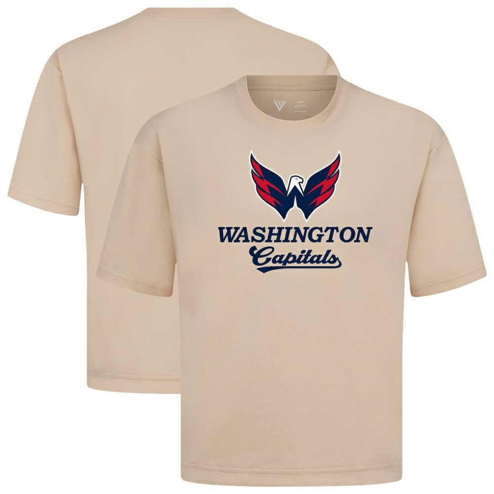 Washington Capitals Levelwear Team Surge Luxe Signature Knit T-Shirt Khaki