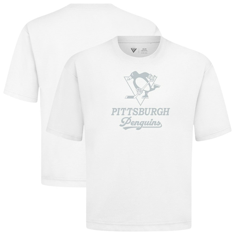Pittsburgh Penguins Levelwear Shadow Surge Luxe Signature Knit T-Shirt White