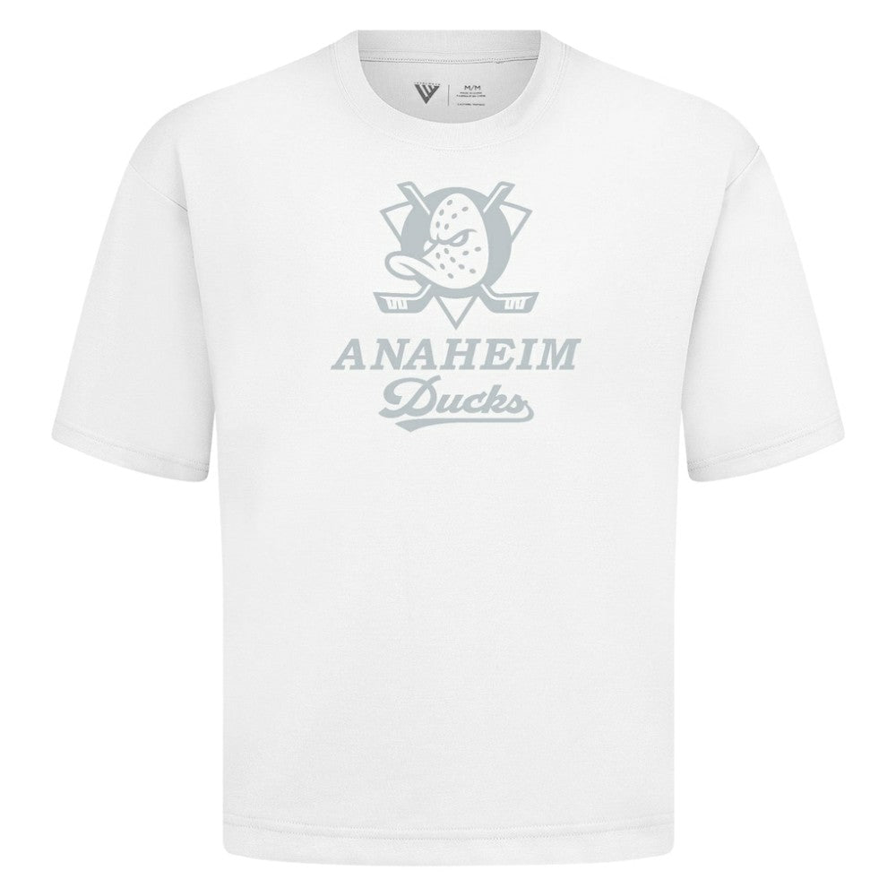 Anaheim Ducks - Levelwear Shadow Surge Luxe Signature Knit T-Shirt White