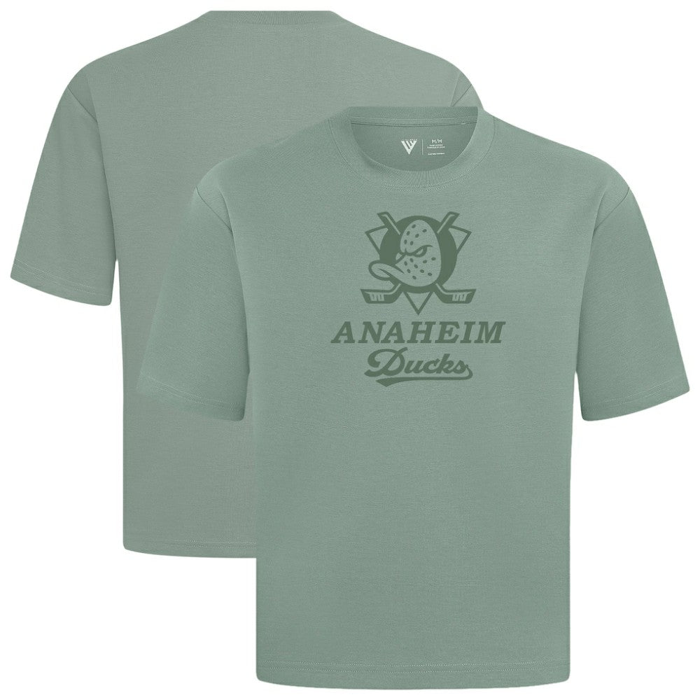 Anaheim Ducks - Levelwear Shadow Surge Luxe Signature Knit T-Shirt Green