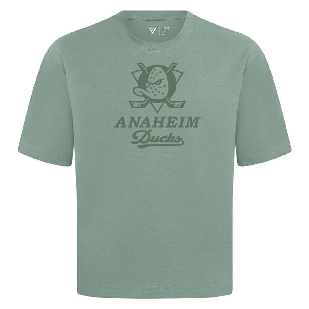 Anaheim Ducks - Levelwear Shadow Surge Luxe Signature Knit T-Shirt Green