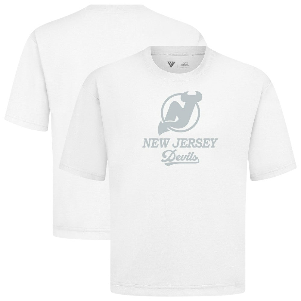 New Jersey Devils - Levelwear Shadow Surge Luxe Signature Knit T-Shirt White