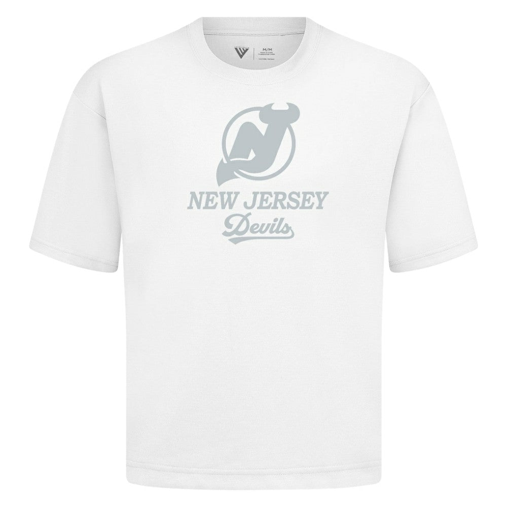 New Jersey Devils - Levelwear Shadow Surge Luxe Signature Knit T-Shirt White