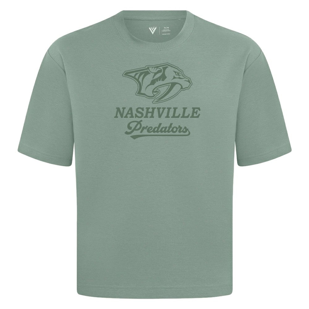 Nashville Predators - Levelwear Shadow Surge Luxe Signature Knit T-Shirt Green