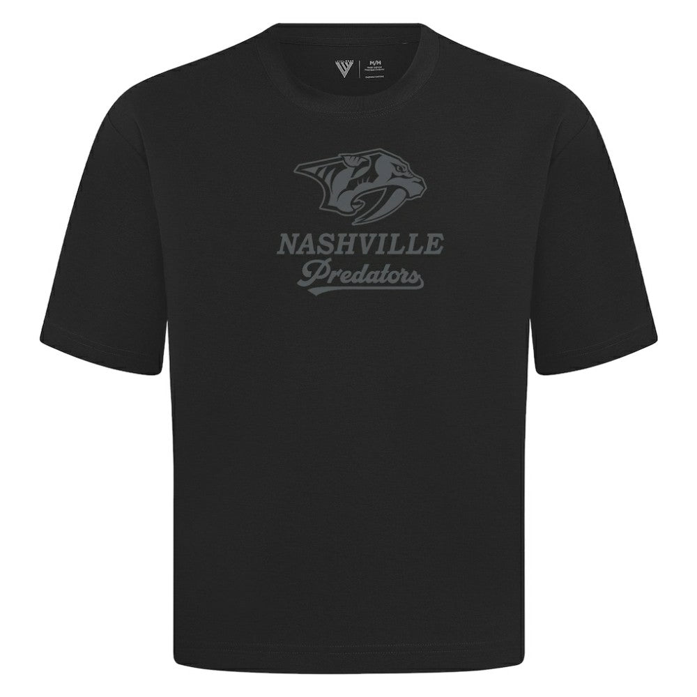 Nashville Predators - Levelwear Shadow Surge Luxe Signature Knit T-Shirt Black