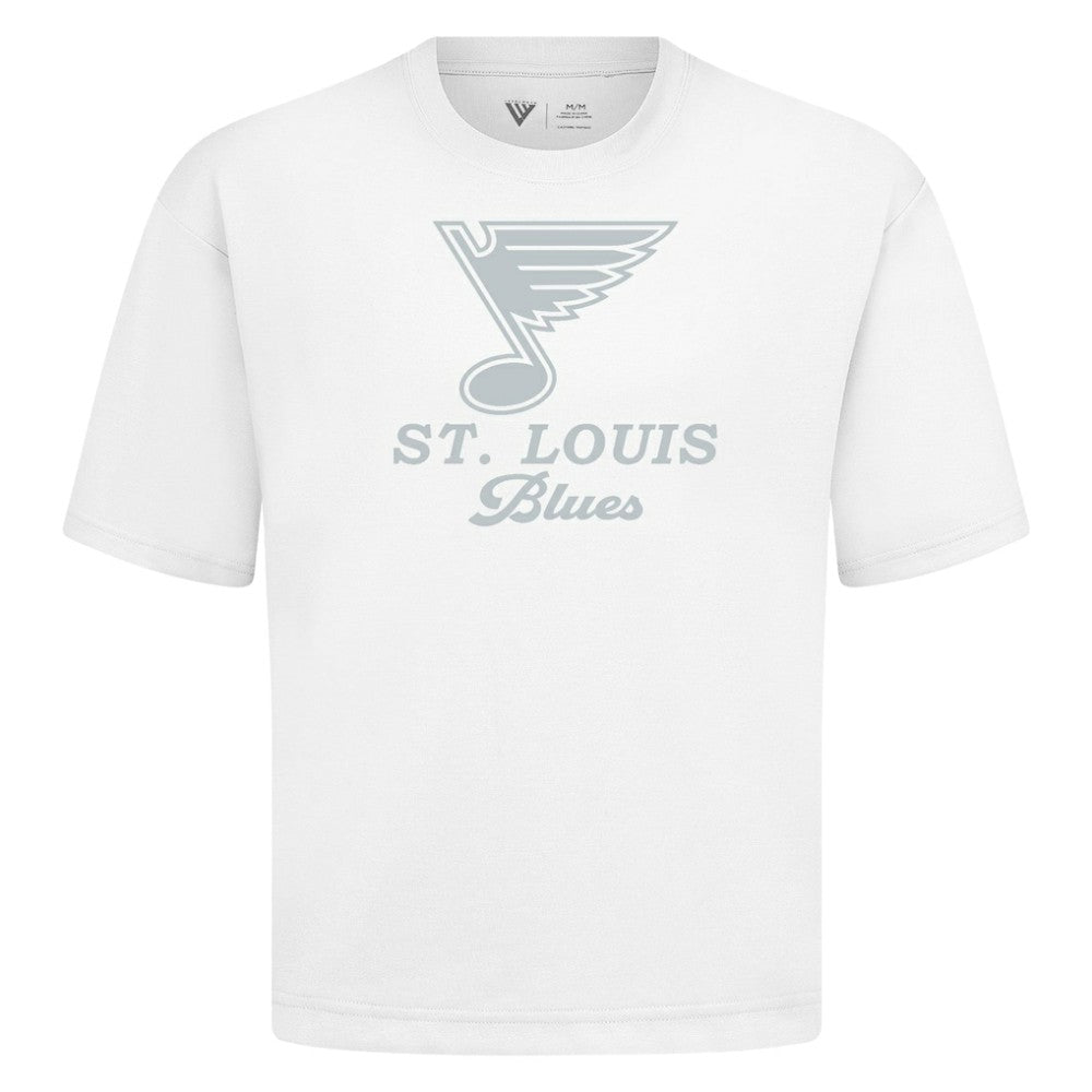 St. Louis Blues - Levelwear Shadow Surge Luxe Signature Knit T-Shirt White