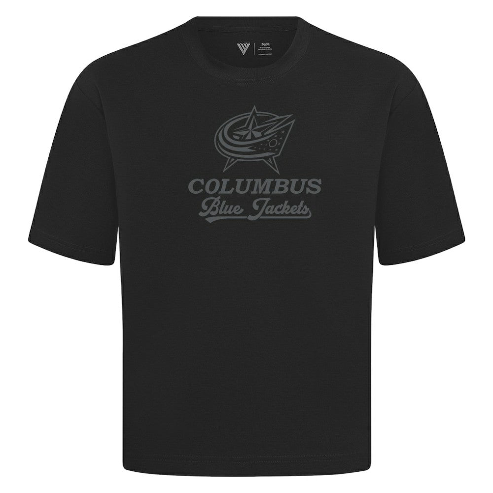 Columbus Blue Jackets - Levelwear Shadow Surge Luxe Signature Knit T-Shirt Black