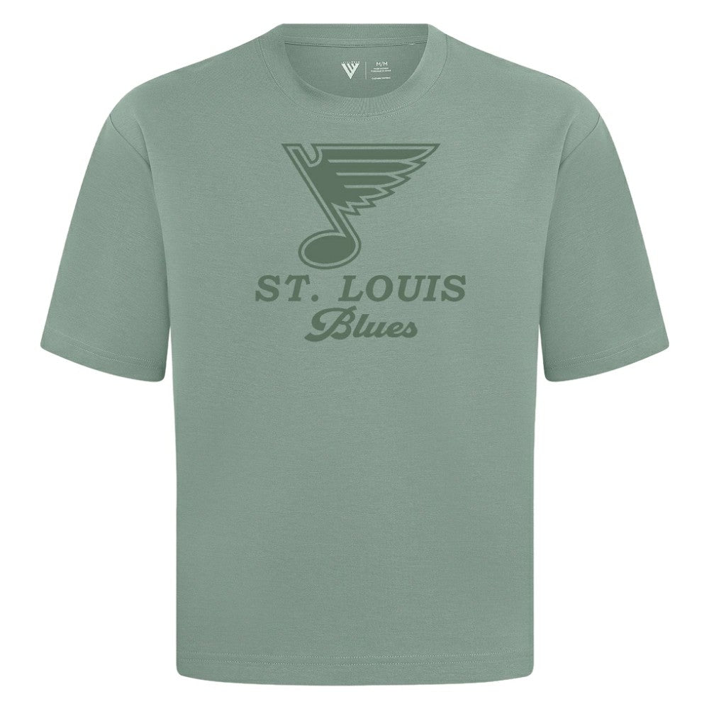 St. Louis Blues - Levelwear Shadow Surge Luxe Signature Knit T-Shirt Green