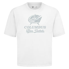 Columbus Blue Jackets - Levelwear Shadow Surge Luxe Signature Knit T-Shirt White