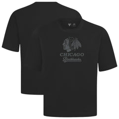 Chicago Blackhawks Levelwear Shadow Surge Luxe Signature Knit T-Shirt Black