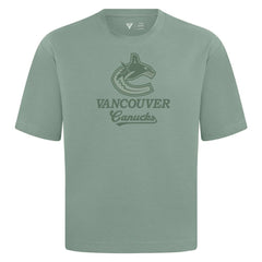 Vancouver Canucks - Levelwear Shadow Surge Luxe Signature Knit T-Shirt Green